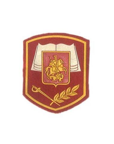 Шеврон кадетское образование  пластизоль красный