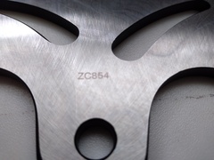 Диск тормозной задний на Yamaha FJR 2003-2019 / XVS DRAG STAR 1999-2006 г.в., серебристый лепестковый