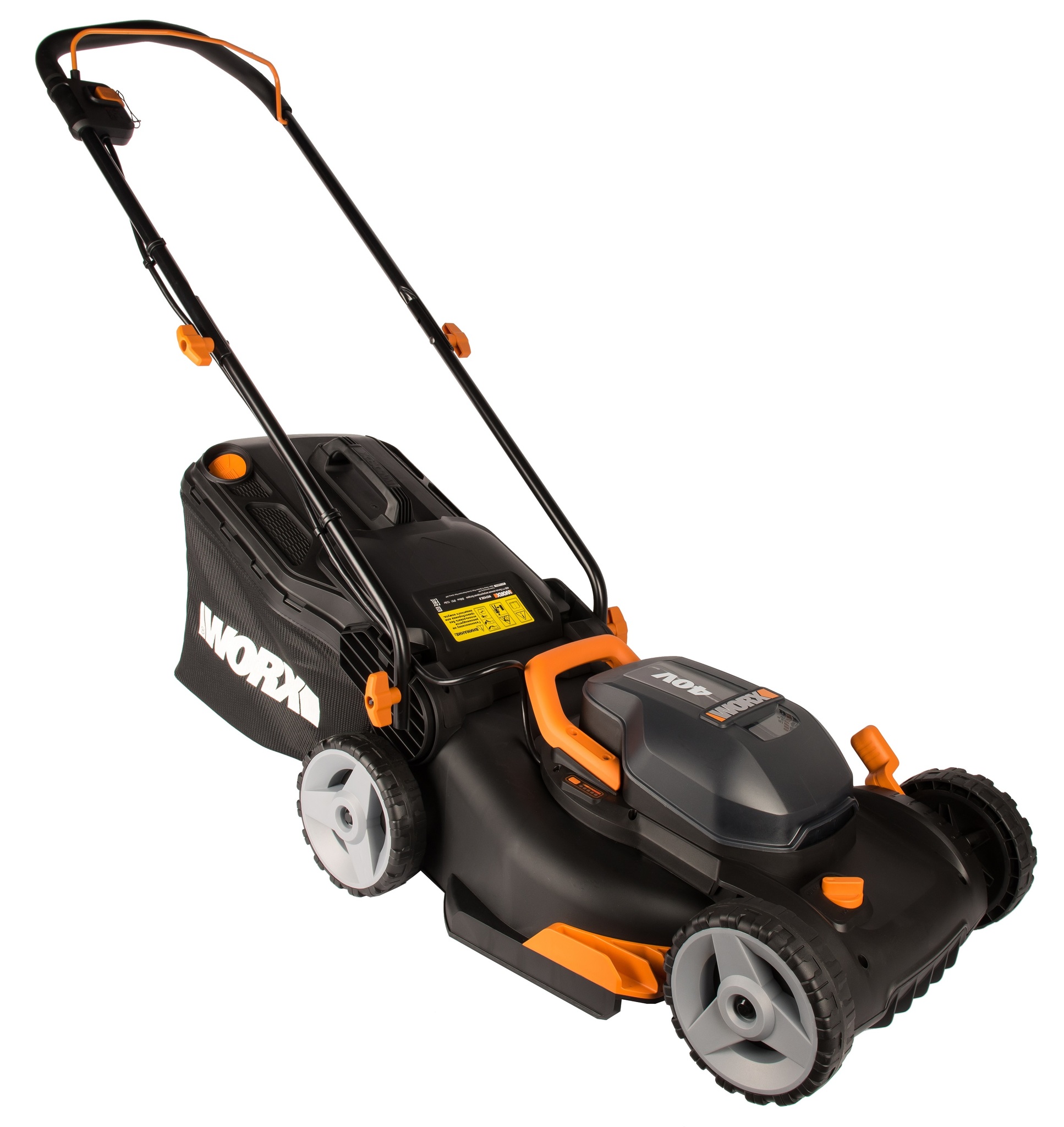 Газонокосилка аккумуляторная WORX WG743E.9, 40В (2×20В), 40cm, без АКБ и ЗУ