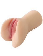 Телесный реалистичный мастурбатор-вагина и анус 3D - 