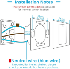 MSS510 Умный выключатель Meross Smart WiFi Wall Switch-Physical Button