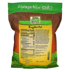 Now Foods, Эритритол, натуральный подсластитель, 2.5 фунта (1134 г)