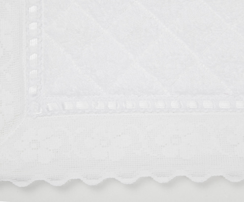 Коврик для ванной 50х70 Old Florence Buratto белый