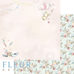 Бумага для скрапбукинга FLEUR-design, двусторонняя 30*30 см, 190 гр.