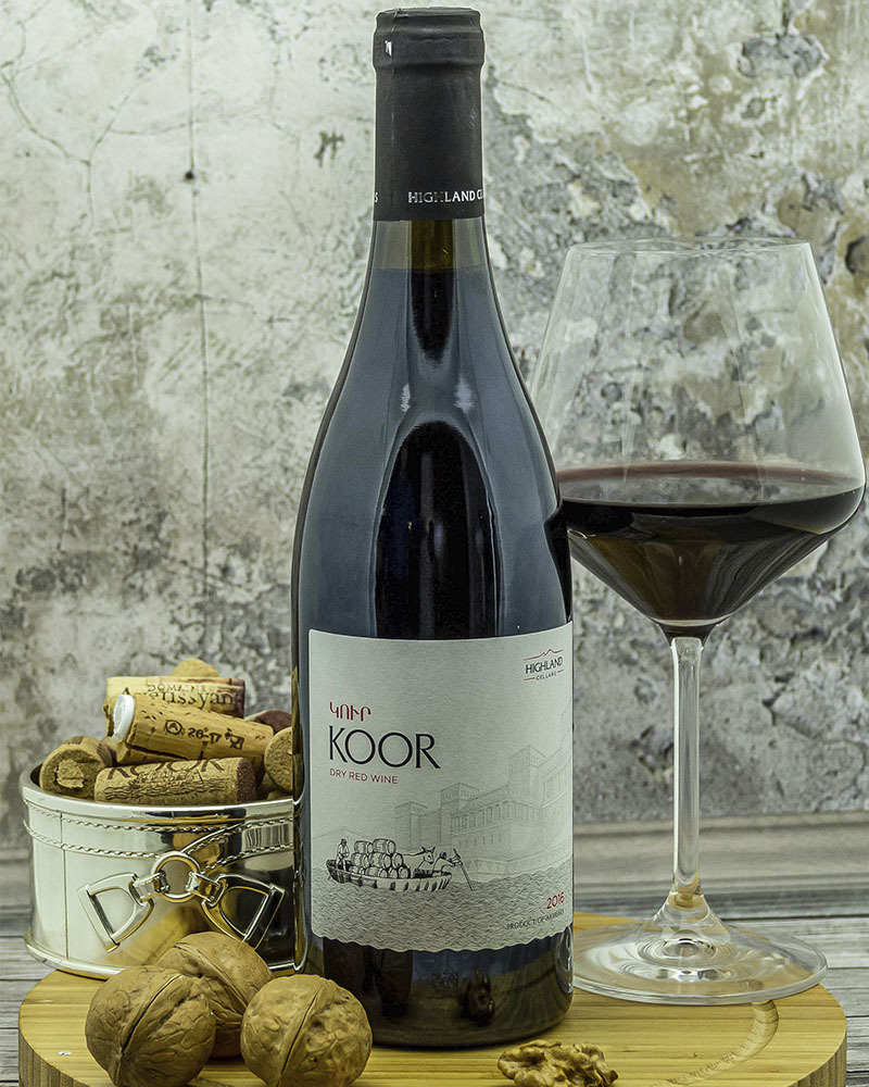 Вино Koor Красное Сухое 2016 г.у. 13,0% 0,75 л.