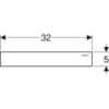 Накладная панель для трапа Geberit 154.336.FW.1