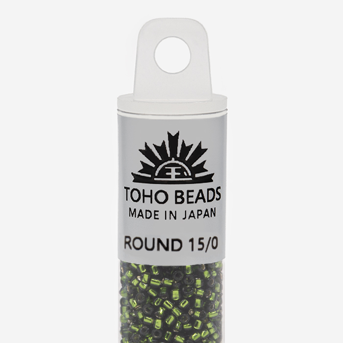 Японский бисер TOHO Round 15/0 (№37), с внутренним серебрением прозрачный