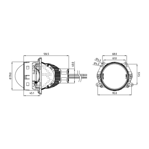 Светодиодные линзы MTF-Light HL65K60 WideBeam 3