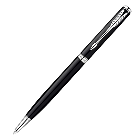 Ручка шариковая Parker Sonnet Core Slim, LaqBlack CT (1931503)