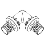 Угольник REHAU RAUTITAN PX 90° 32 (пластик) (11600241001)