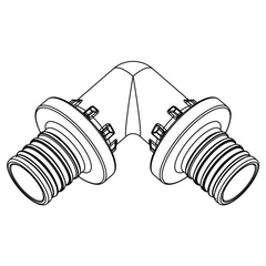 Угольник REHAU RAUTITAN PX 90° 32 (пластик) (11600241001)