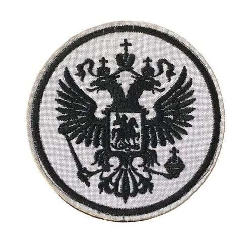 Патч Орел круглый (белый)