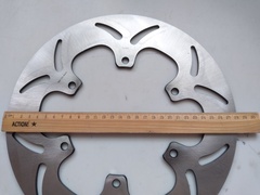 Диск тормозной задний на Yamaha FJR 2003-2019 / XVS DRAG STAR 1999-2006 г.в., серебристый лепестковый