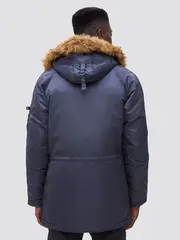 Парка Alpha Industries N-3B Slim Fit Steel Blue (Стальной синий)