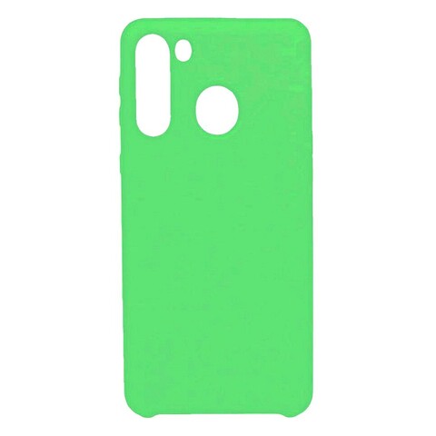 Силиконовый чехол Silicone Cover для Samsung Galaxy A21 (Зеленый)