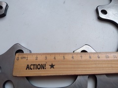 Диск тормозной задний на Yamaha FJR 2003-2019 / XVS DRAG STAR 1999-2006 г.в., серебристый лепестковый