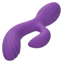 Фиолетовый вибромассажер-кролик Stella Liquid Silicone “C” Curve - 19 см. - 