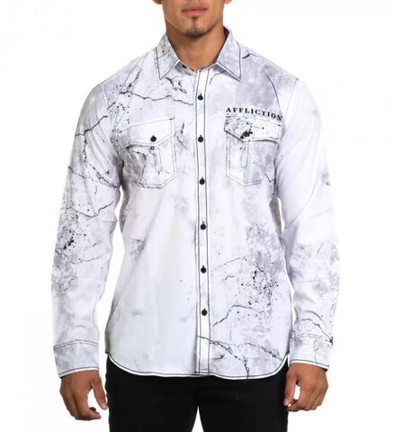 Affliction | Рубашка мужская SEDONA 110WV924 перед