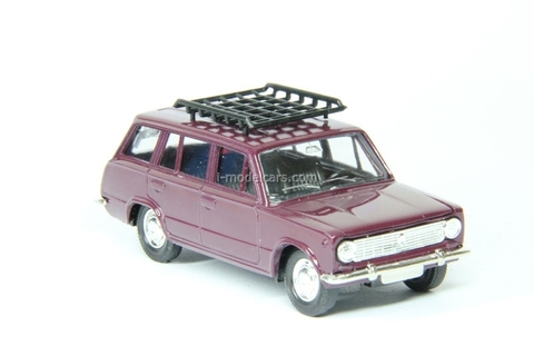 VAZ-2102 Lada with roof rack burgundy Agat Mossar Tantal 1:43