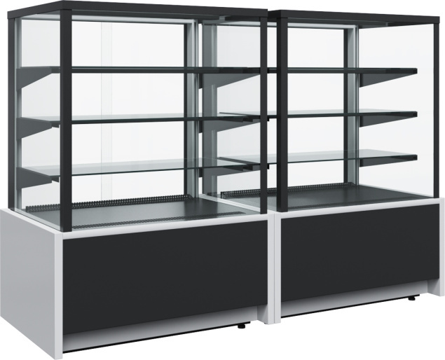 Витрина нейтральная POLUS KC70 N 1,3-1 LIGHT 9006-9005 (Нейтральная 1,3 Сarboma Cube ТЕХНО)