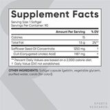 Конъюгированная линолевая кислота (КЛК), CLA 95% 1250mg, Sports Research, 90 капсул 2