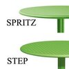 Стол пластиковый обеденный Nardi Step + Step Mini, антрацит
