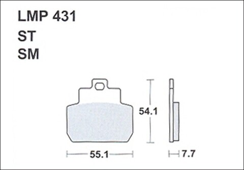 Колодки дискового тормоза AP Racing LMP431 ST  (FDB2207 / FA425)