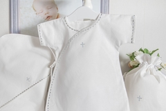 Павел (3 пр., Крестильный набор для МАЛЬЧИКА) (Белый/серебро, 3-6 мес)