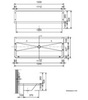 Nofer 13050.12.S Раковина коллективная 120x50