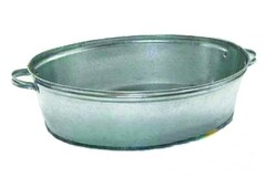 62-1-024 Таз оцинкованный овальный, 23л (Россия)