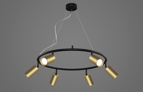 Подвесной светильник Crystal Lux CLT 015C6 D600 BL-GO