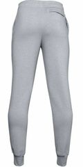 Детские теннисные брюки Under Armour Boys UA Rival Fleece Joggers - mod gray light heather/onyx white