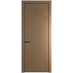 Межкомнатная дверь эмаль Profil Doors 25PA перламутр золото глухая