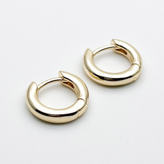 Ювелирные швензы Конго с позолотой, размер 13 мм, цена за пару