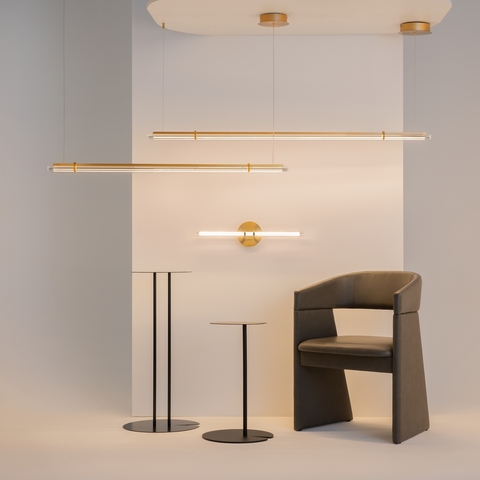 Подвесной светодиодный светильник Maytoni Plume MOD340PL-L28BS3K