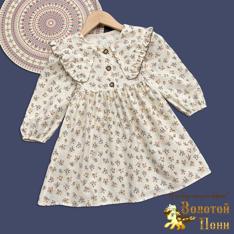 Платье вельвет девочке (3-7) 251030-F1094