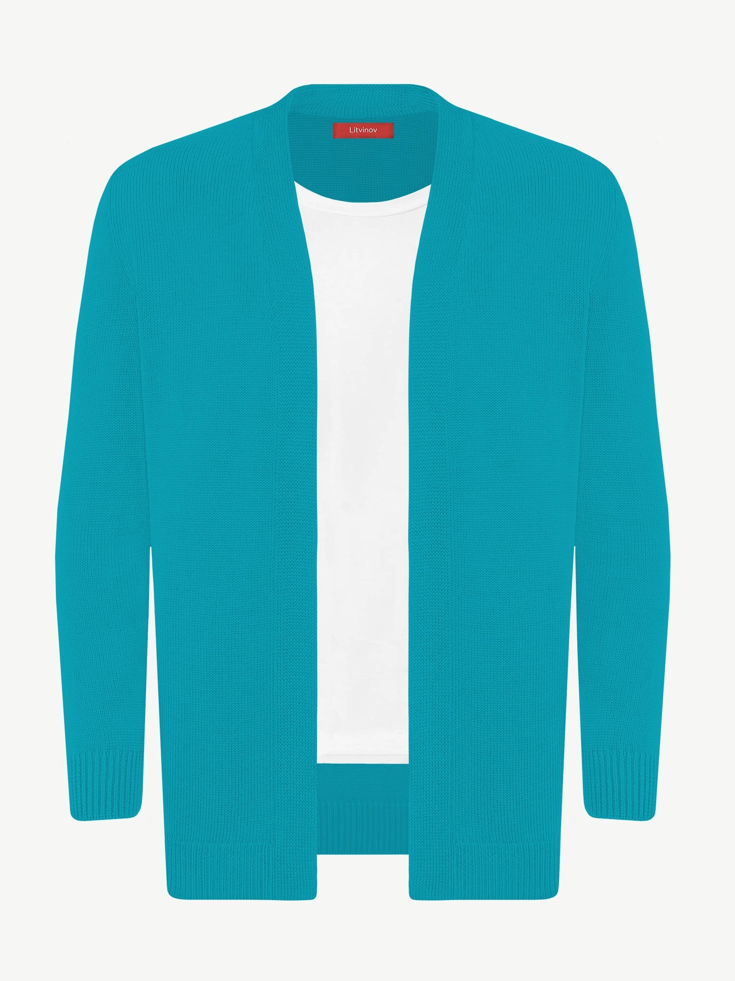 Кардиган с планкой из экохлопка