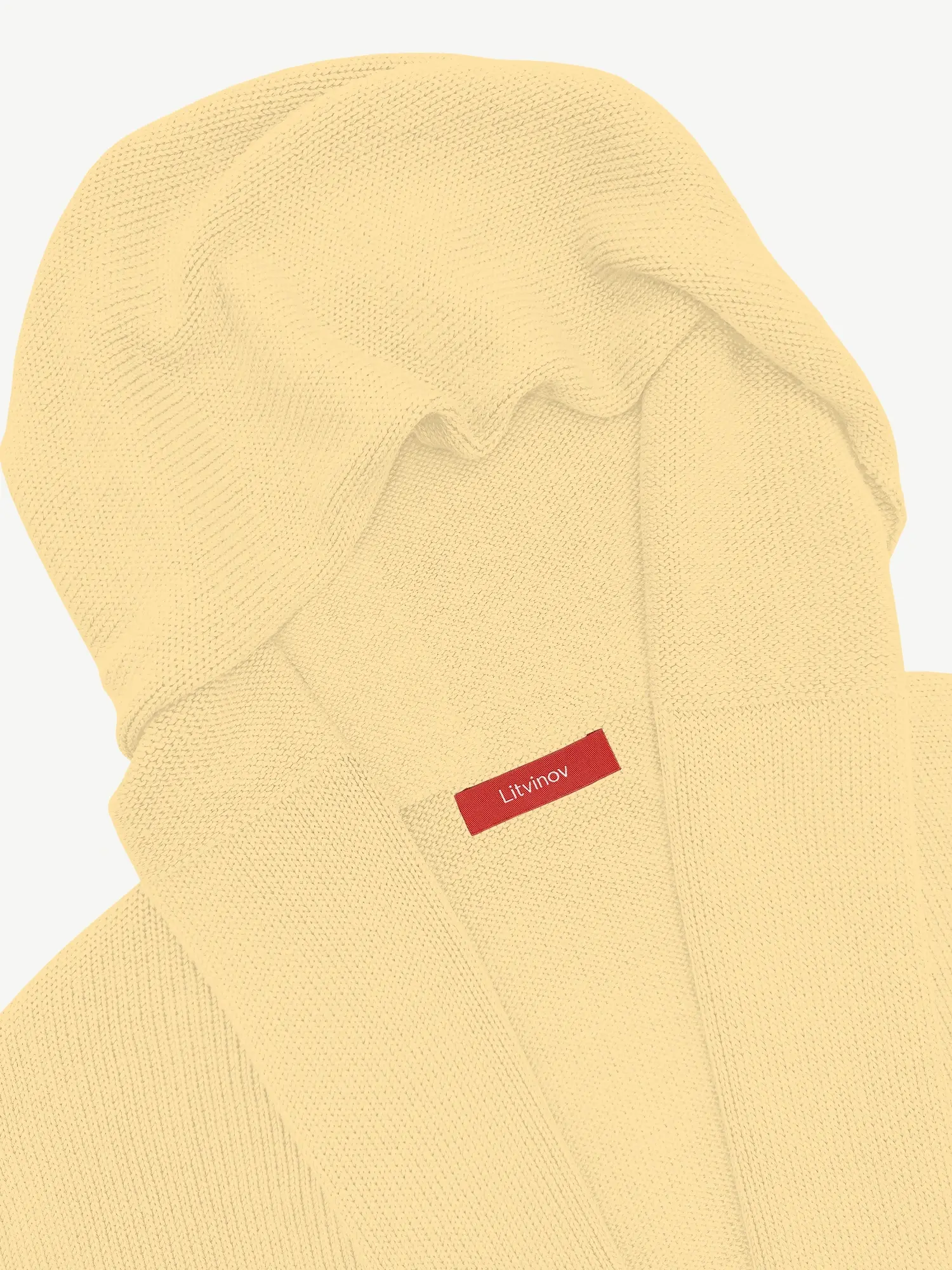 Кардиган с капюшоном из мягкой шерсти