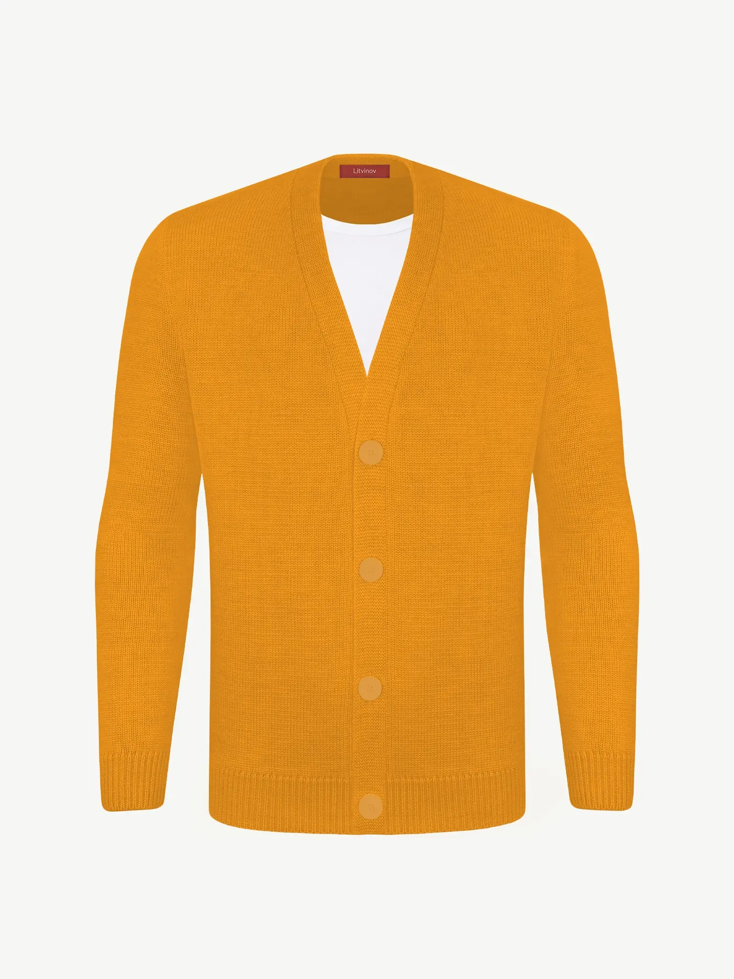 Кардиган с пуговицами из шелка