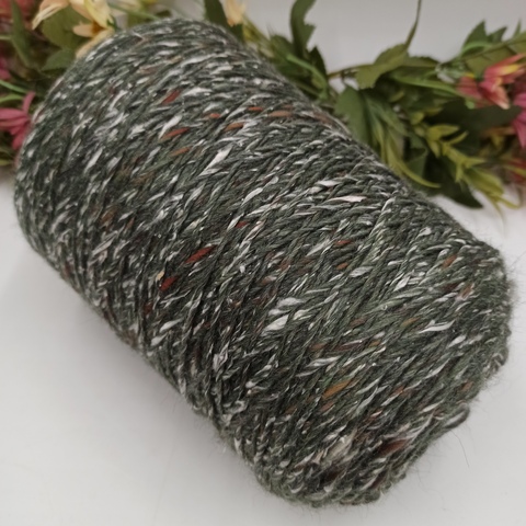 Твид Paella Pecci Filati 150м/100гр Темно-зеленый 16021