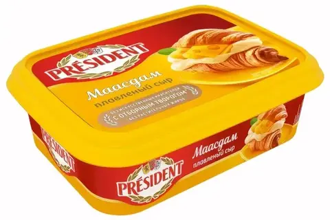 Сыр плавленый Президент Мааздам 200г, шт