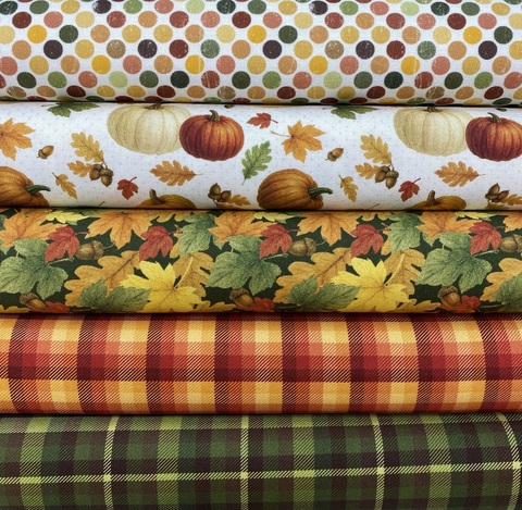 Ткань для пэчворка JulidoQuilt Тыквенная ферма