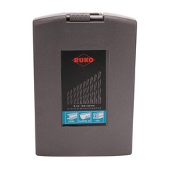 Набор сверл по металлу 1-10мм 19шт DIN338 HSS-R 118° (пл. кейс) Ruko 205212RO