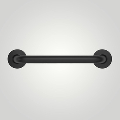 Поручень прямой 450 мм нерж. сталь NOFER 15054.45.N чёрный