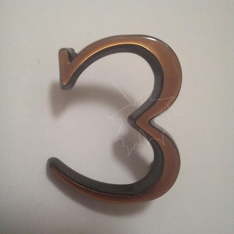 Бронзовая буква З на памятник высотой 3см, Caggiati