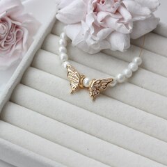 Бусины спейсеры Бабочка, 18*10 мм, 1 пара, позолота, Р064