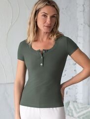 Футболка из трикотажа в широкий рубчик  D49.065 (113917)