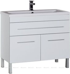 Aquanet 287662 Тумба с раковиной Верона 100 белый (напольная 1 ящик 2 дверцы, раковина Aquanet) (287662) фото