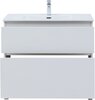 Aquanet 345383 Тумба с раковиной Вега 90 (Flat) напольная 2 ящ. цв. белый глянец (345383)