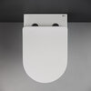 Ceramica Nova Highlight CN1812 Напольный пристенный унитаз-соло с ультра тонким сидением с функцией плавного закрытия, цвет: белый